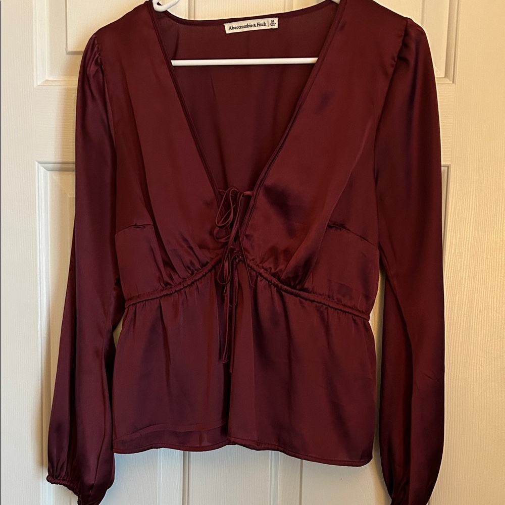 Abercrombie & Fitch Deep Red Blouse